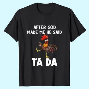 Ta Da Chicken Farmer Funny Gift T-shirt